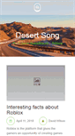 Mobile Screenshot of desertsong.net